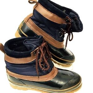 Northwest Territory Navy and Brown Winter Boots